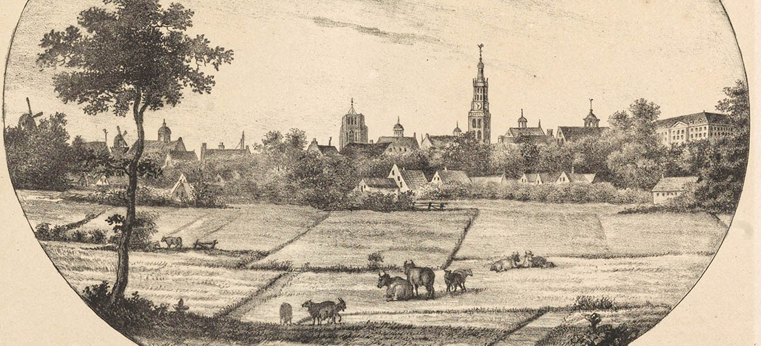 Gezicht op Leeuwarden 1836