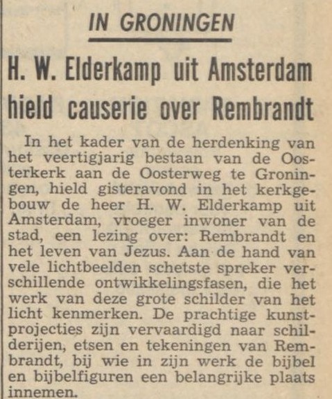 verslag lezing Rembrandt en het leven van Jezus