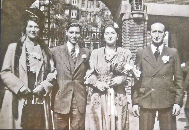 Jacob Dagloonder bij zijn huwelijk in 1946